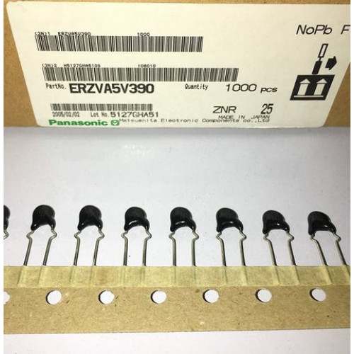 Panasinic ERZVA5V390 V390 05D390K 39V 5mm 5pcs/lot